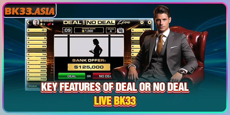 Key features of Deal Or No Deal Live BK33